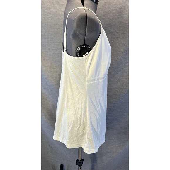 AXCESS LIZ CLAIBORNE Spaghetti Strap Soft White Cami Top Women's Size Large NWT - Picture 6 of 9
